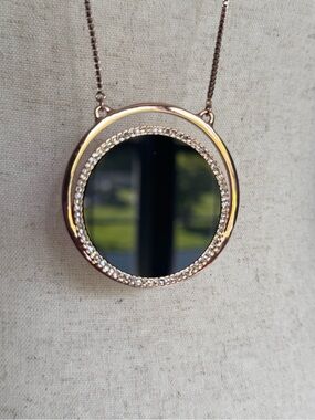 Kate Spade New York “In The spotlight” Rose Gold Round Long Pendant Necklace